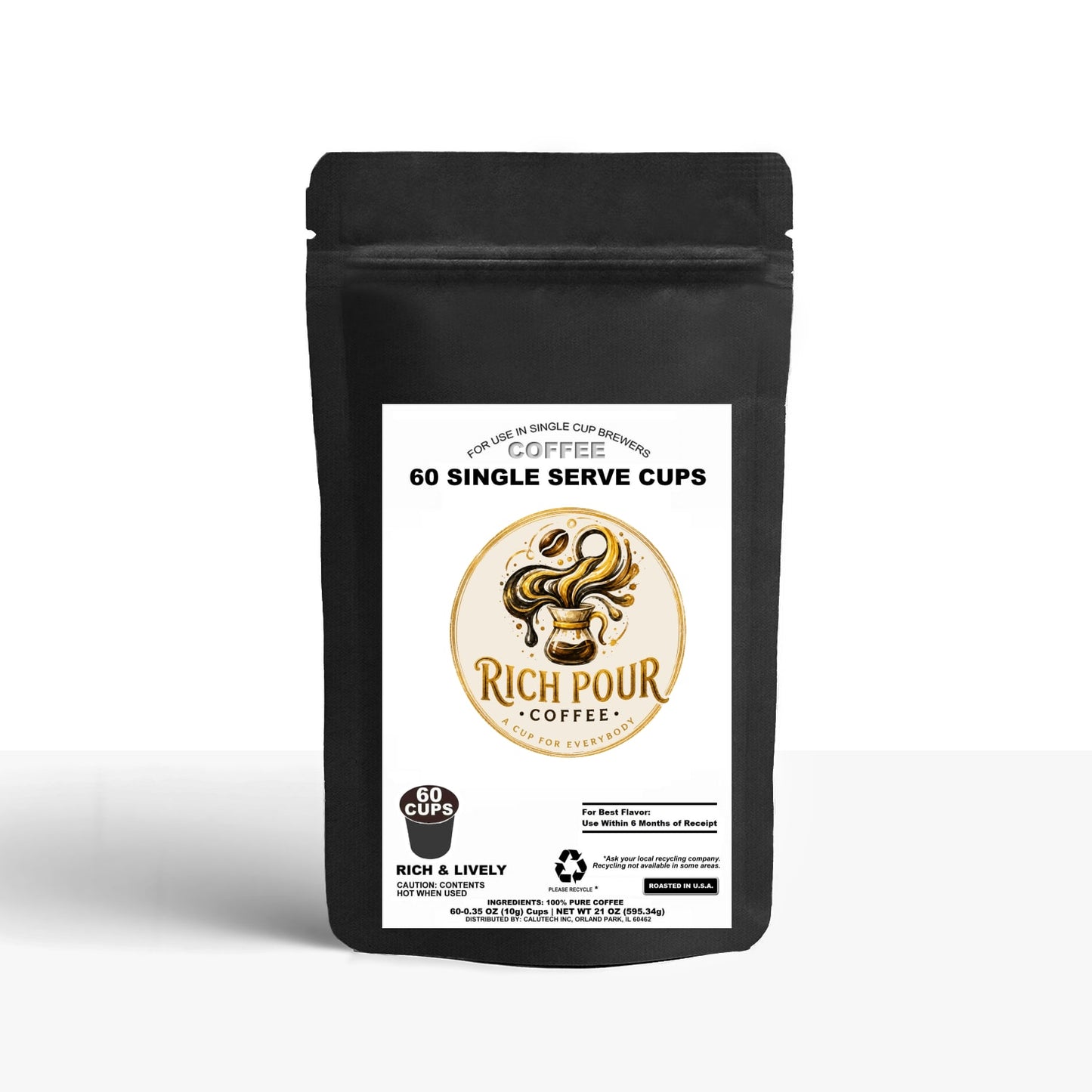 60 Pack Single Serve Coffee Capsules